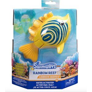 Swimways Rainbow Reef LeBron Waves Water Activated Swimming Fish Toy